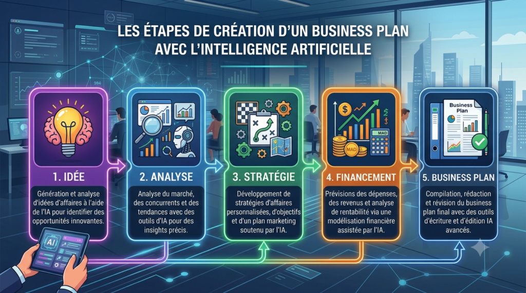 Étapes pour créer un business plan avec l'intelligence artificielle