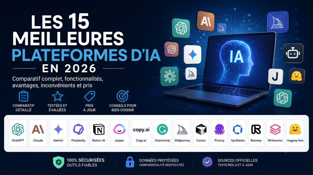 Les 15 meilleures plateformes d'IA en 2026 notre test et avis